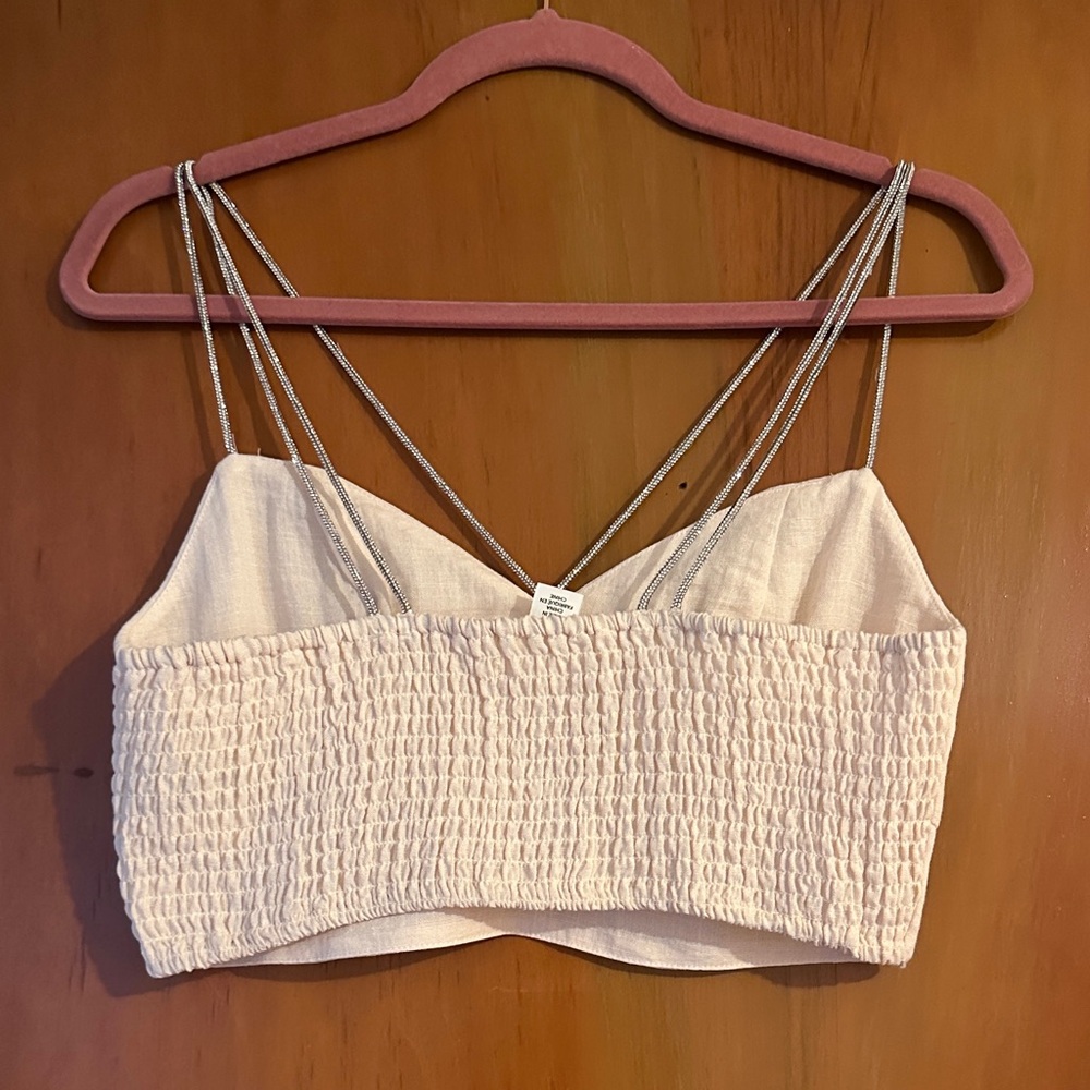 H&M Rhinestone-Strap Crop Top - Picture 6 of 6